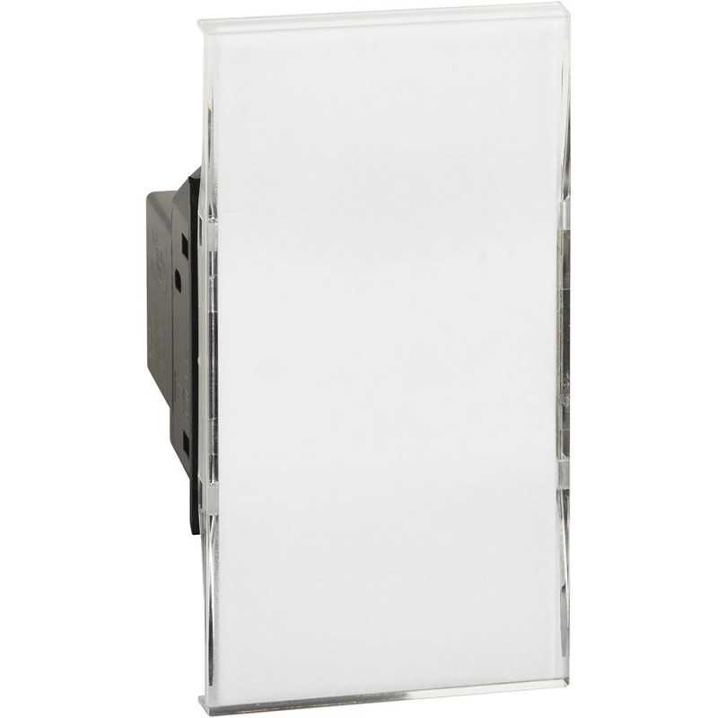 Pulsante targa 3A retroilluminato 2 moduli BTicino Living Now K4040N