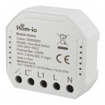 Modulo switch per gestione illuminazione 10A WiFi Hom-io 559593050