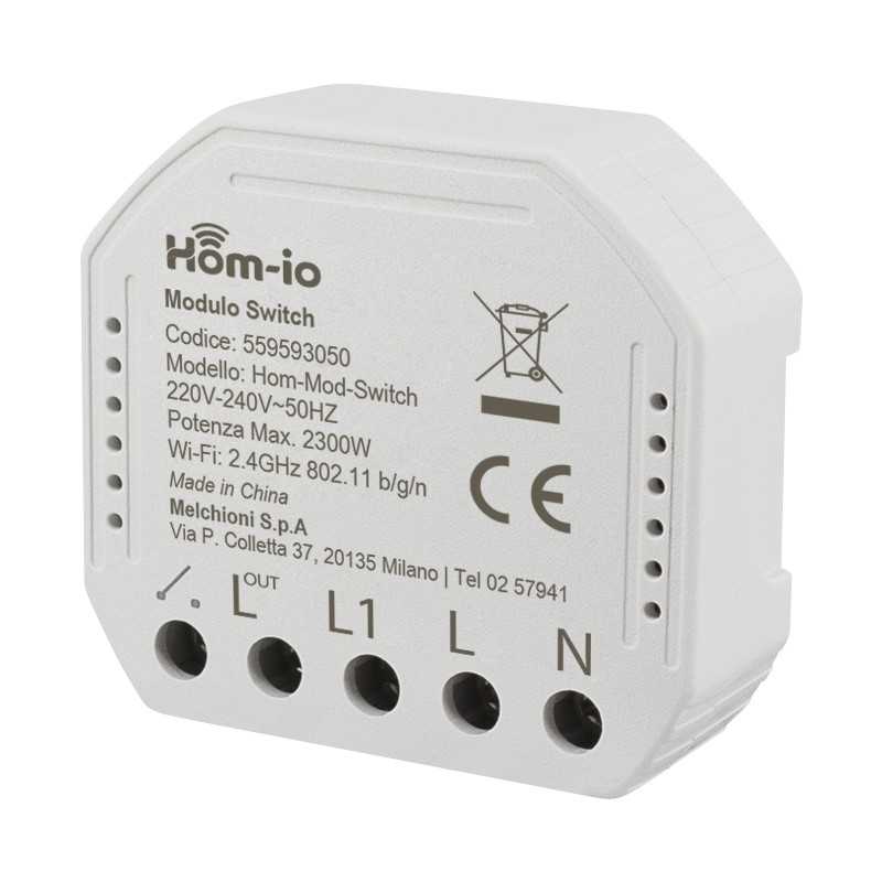 Modulo switch per gestione illuminazione 10A WiFi Hom-io 559593050