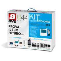 Kit bifamiliare 2 fili non espandibile monitor LCD 5" Ave KV01-2PIT5BAP