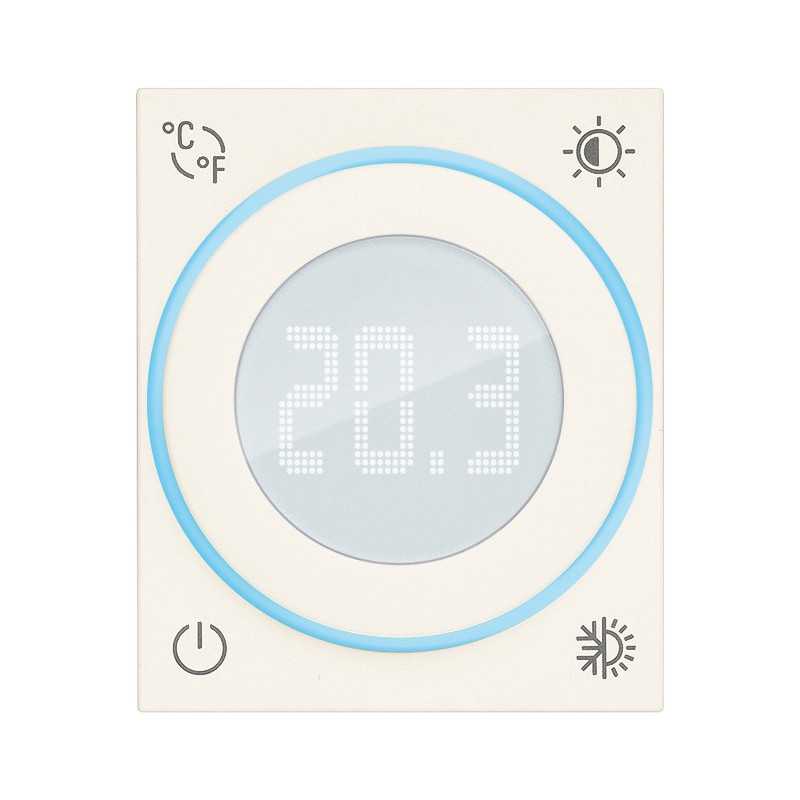 Termostato con rotella 2 moduli Bianco 230V Vimar Linea 30440.B