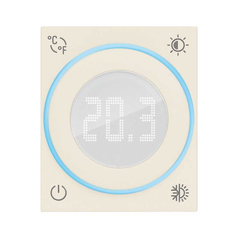 Termostato con rotella 2 moduli Canapa 230V Vimar Linea 30440.C