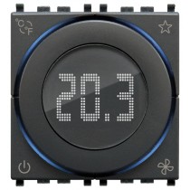 Termostato con rotella domotico 2 moduli IoT Grigio Vimar 02974