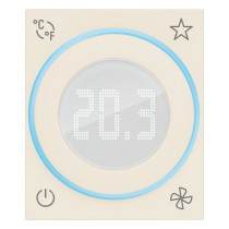 Termostato con rotella domotico 2 moduli IoT Canapa Vimar Linea 30811.C