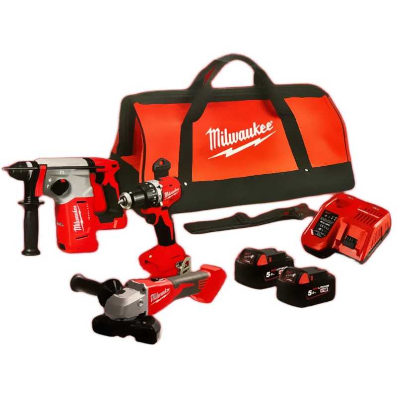 Kit smerigliatrice trapano e tassellatore Milwaukee M18 4933499009