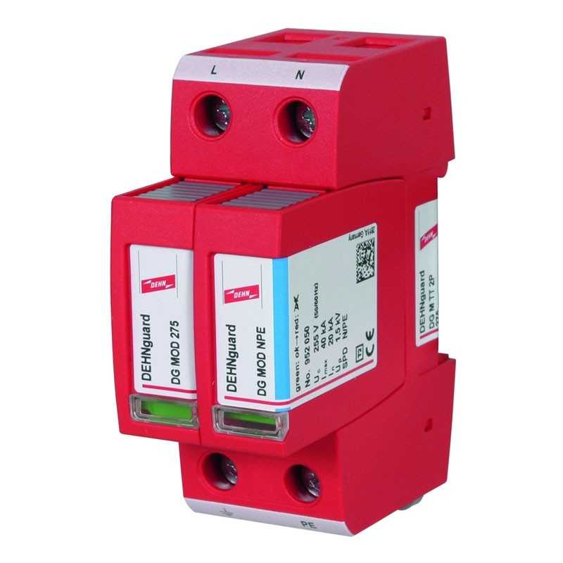 Scaricatore di sovratensione 40KA Tipo 2 monofase TT/TN Dehn 952110