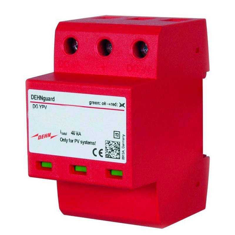Scaricatore di sovratensione 40KA Tipo 2 monofase 1200Vdc Dehn 952581