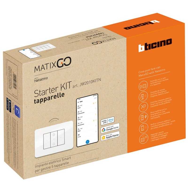 Starter Kit per gestire fino a 5 tapparelle Bianco serie MatixGo BTICINO JW2010KITN