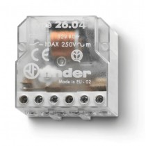 Relé ad impulsi deviatore passo passo 2NO 10A 230Vac Finder 260882304000