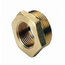 Riduzione esagonale in ottone maschio 1" e 1/2 e femmina 1" 1/2 IBP 8241 012004000