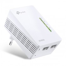 Estensore di rete Wi-Fi con due porte Ethernet 300Mbps AV600 TP-Link TLWPA4220KIT