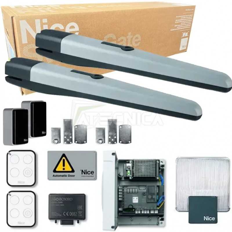 Kit Cancello Nice Battente 24V per ante fino a 3 metri TOONA4024BDKCE