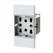 Presa schuko bipasso per BTicino Living Now Bianca 4BOX 4BPH21.KW