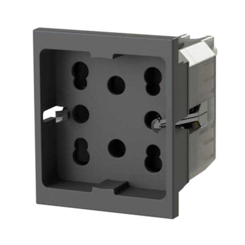 Presa schuko bipasso per serie Vimar Linea Nera 4BOX 4BPH21.V30G