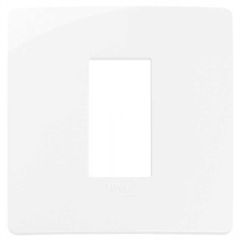 Placca in tecnopolimero 1 modulo Bianco Vimar Plana Up 14641U.01