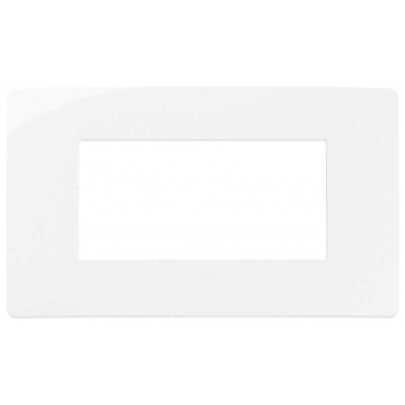 Placca in tecnopolimero 4 moduli Bianco Vimar Plana Up 14654U.01