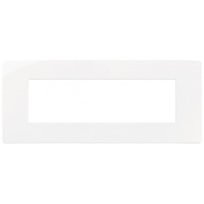 Placca in tecnopolimero 7 moduli Bianco Vimar Plana Up 14657U.01