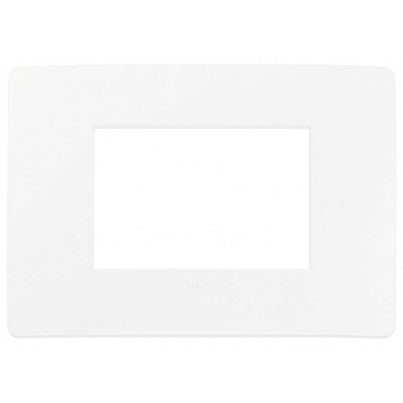 Placca in tecnopolimero 3 moduli Bianco Matt Vimar Plana Up 14653U.11
