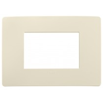 Placca in tecnopolimero 3 moduli Avorio Matt Vimar Plana Up 14653U.12