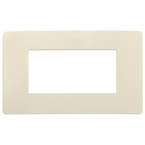 Placca in tecnopolimero 4 moduli Avorio Matt Vimar Plana Up 14654U.12
