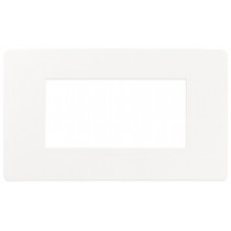 Placca in tecnopolimero 4 moduli Bianco Matt Vimar Plana Up 14654U.11