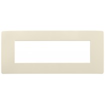 Placca in tecnopolimero 7 moduli Avorio Matt Vimar Plana Up 14657U.12