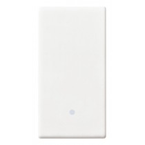 Tasto intercambiabile illuminabile a punto bianco Vimar Plana 14021.1