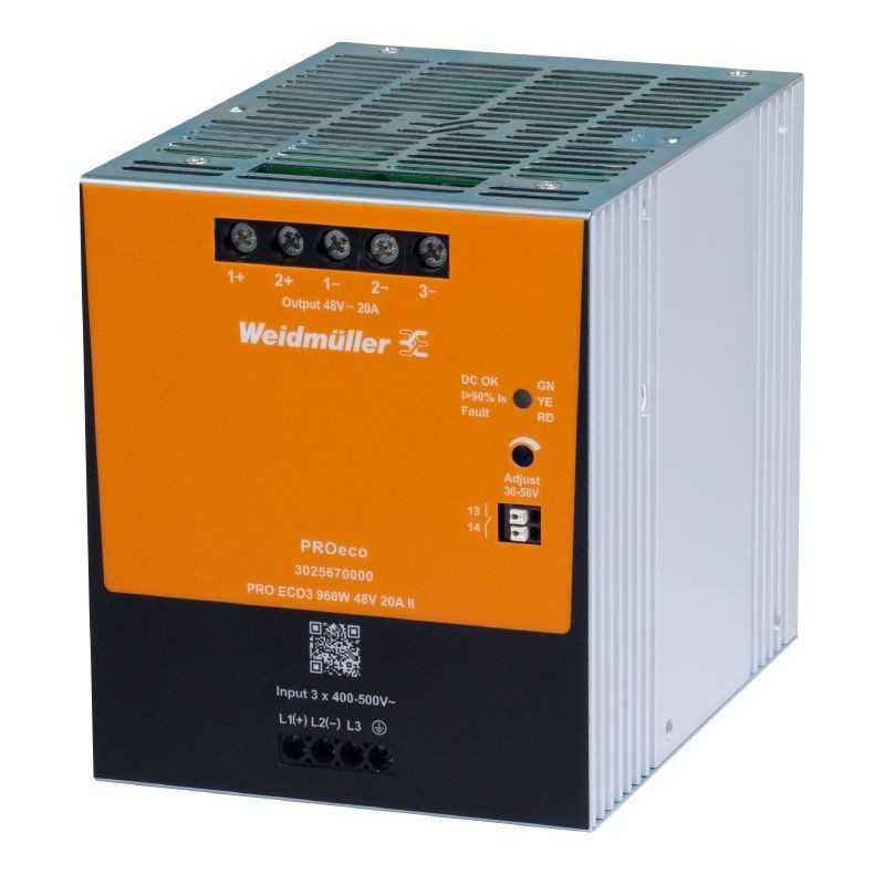 Alimentatore switching PRO ECO3 960W 24V 40A Weidmuller 3025660000