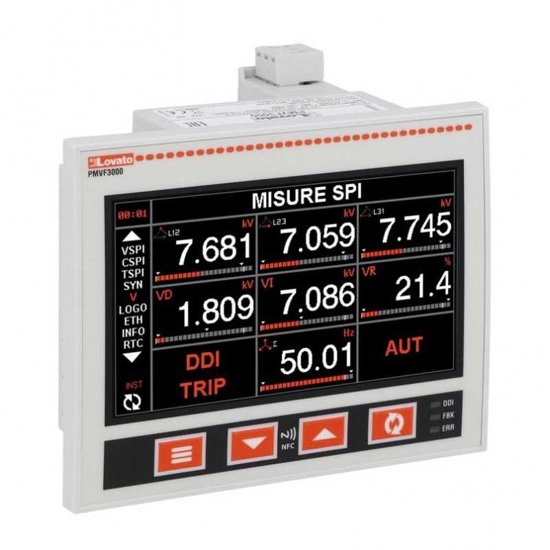 Interfaccia conforme norma CEI 0-16 per media tensione Lovato PMVF3000
