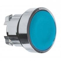 Pulsante a fungo 22mm ad impulso Blu in metallo Schneider ZB4BA6
