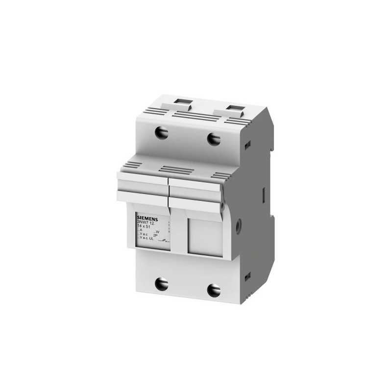 Portafusibili per cartucce cilindriche 2P 690V 50A Siemens 3NW7121
