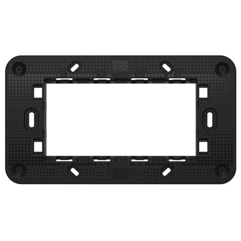 Supporto a 4 moduli ribassato per frutti della serie Lybra Urmet 27704