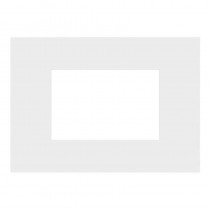 Placca in tecnopolimero 3 moduli Bianco opaco Urmet Lybra 27803.BN