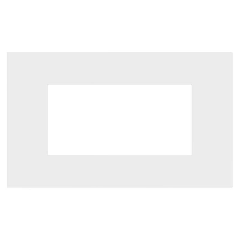 Placca in tecnopolimero 4 moduli Bianco opaco Urmet Lybra 27804.BN