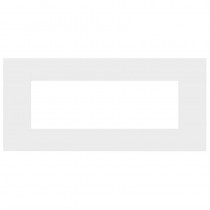 Placca in tecnopolimero 6 moduli Bianco opaco Urmet Lybra 27806.BN