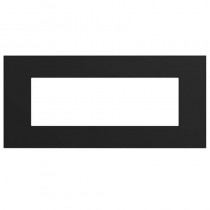 Placca in tecnopolimero 6 moduli Nero opaco Urmet Lybra 27806.NR