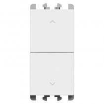 Doppio pulsante unipolare 10A interbloccato Bianco Urmet Lybra 27139.B