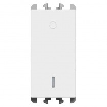 Interruttore bipolare 16A basculante Bianco Urmet serie Lybra 27162.B