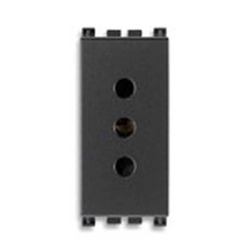 Presa Vimar Arkè 2P+T 10A P11  grigio 19201