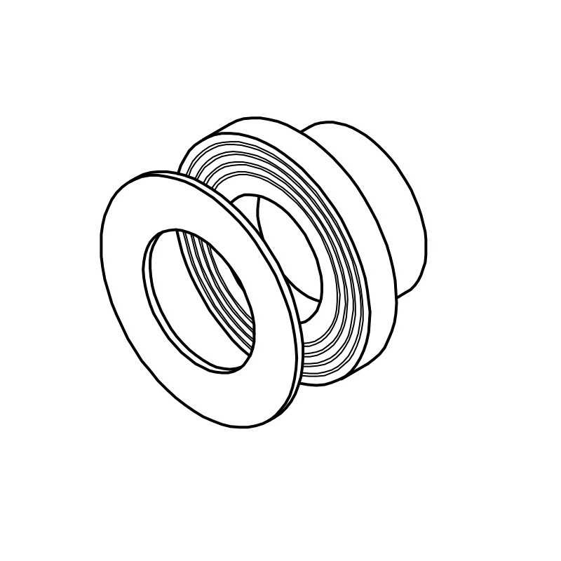 Cartella con guarnizione diametro 50mm Aquatherm 1050050022