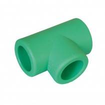 Raccordo a T diametro 63x32x63mm verde per tubi Aquatherm 1060063053