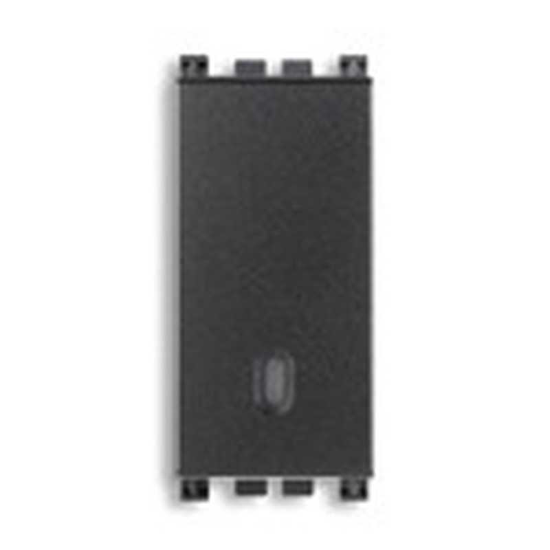 Pulsante illuminabile Vimar Arkè 1P 16AX 250V grigio 19008